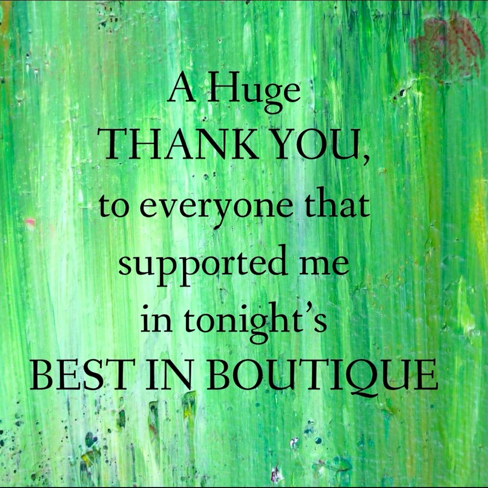 THANK YOU ALL SO MUCH